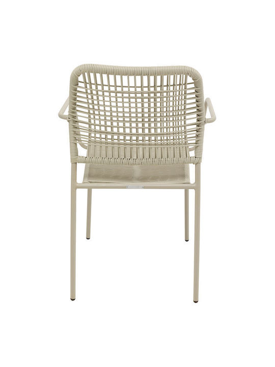 Metallic Dining Room Chair Gray 54x57x84cm