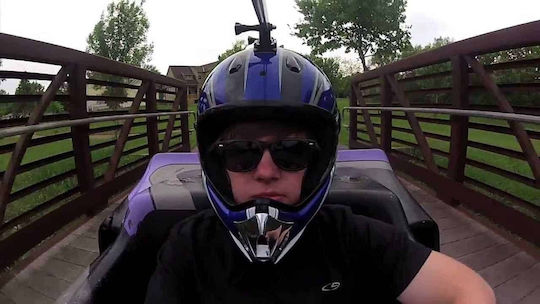 Селфи Каска Стойка Gopro Черен