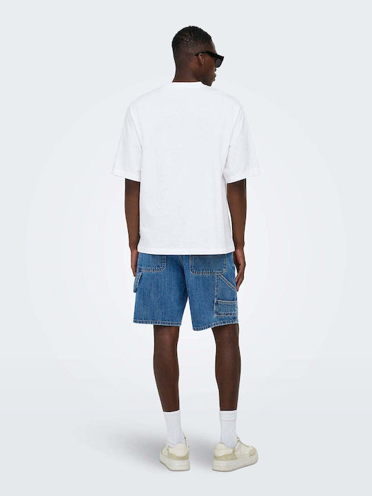 Men's Denim Blue Shorts