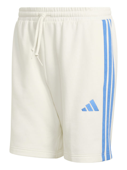 Essential 3-Stripes French Terry Мъжка Бермуда Бяла