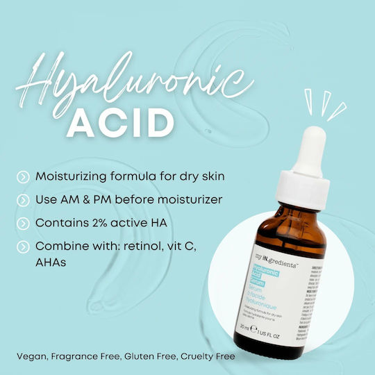 my iN.gredients Hyaluronic Acid Moisturizing & Anti-aging Face Serum with Retinol & Vitamin C for Brightening 30ml