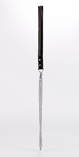 Devil Sticks Lamb Leather Κολάρο σε Μαύρο Χρώμα