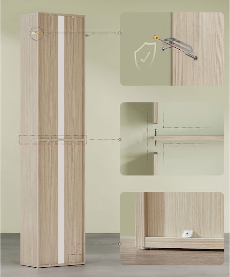Bibliotecă Bej 40x24x178,5 cm