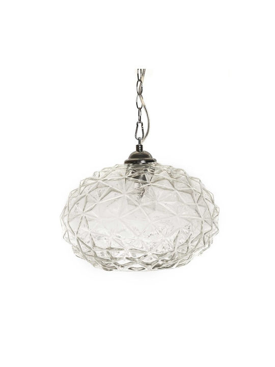 Tura Ceiling Light Transparent with E27 Socket 35x35cm