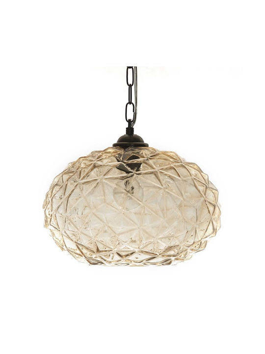 Tura Ceiling Light Transparent with E27 Socket 35x35cm
