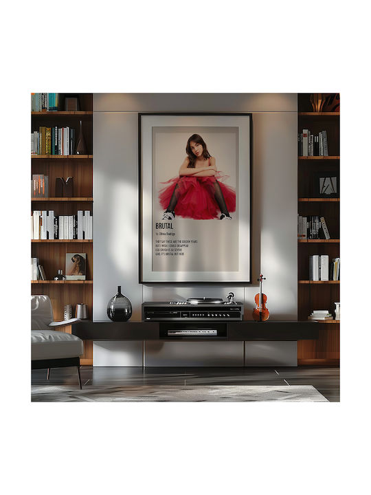 Music Poster Brutal Olivia Rodrigo Ms733 40cm X 50cm