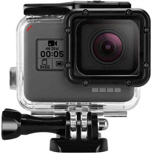 Waterproof Case Touch Version Gopro Hero 5 6 7 Black/2018 Additional Panel Transparent