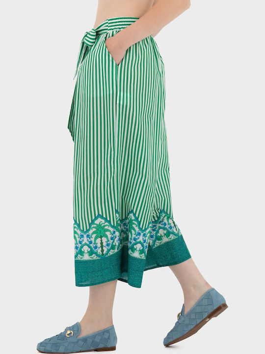 Women's Fabric Trousers Green