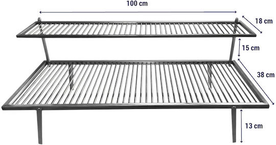 Floor Inox Grill Rack with Legs