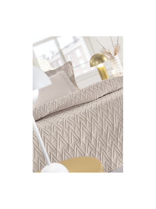 Guy Laroche Kylian Kylian Tagesdecken Set Halbdoppel aus Polyester Natur 180x240cm 2Stücke