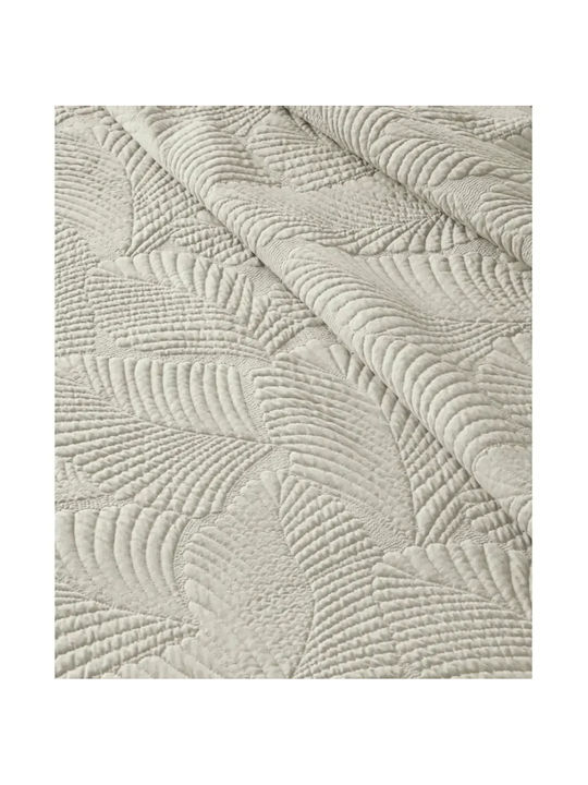 Kentia Infinity Tagesdecken King Size Baumwolle Beiges 260x250cm 3Stücke