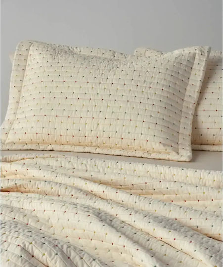 Kentia Cristofer Σετ Ημίδιπλο Cream-green-orange-yellow 180x240cm 2τμχ