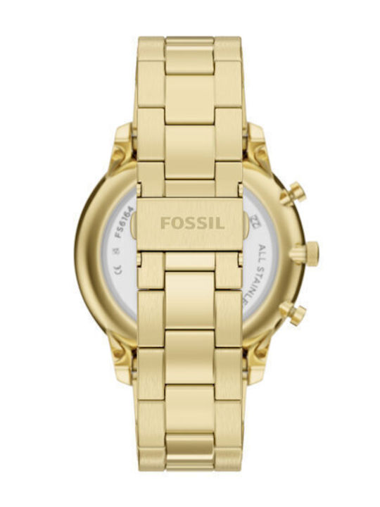 Fossil Neutra Ceas Barbati 44mm Baterie cu Brățară din Metal Aurie