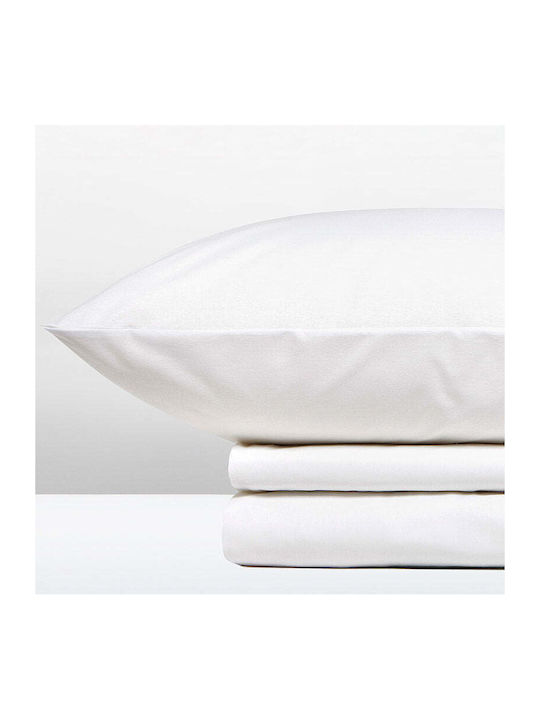 Cannon Sheet Sets Queen with Elastic 160x200+33cm. Fresh White 4pcs