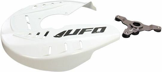 Ufo Protective Front Disc Brake Cover Plastic Dc01002-041 Kawasaki Kx 250 F 13-20 Kawasaki Kx 450 F 13-18 White