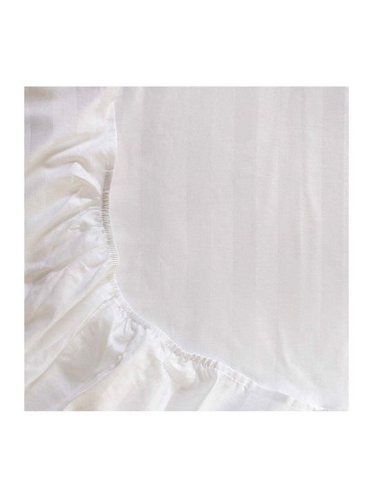 Aigaion Сет Чаршафи 160x200см. Jacquard Бял 3бр