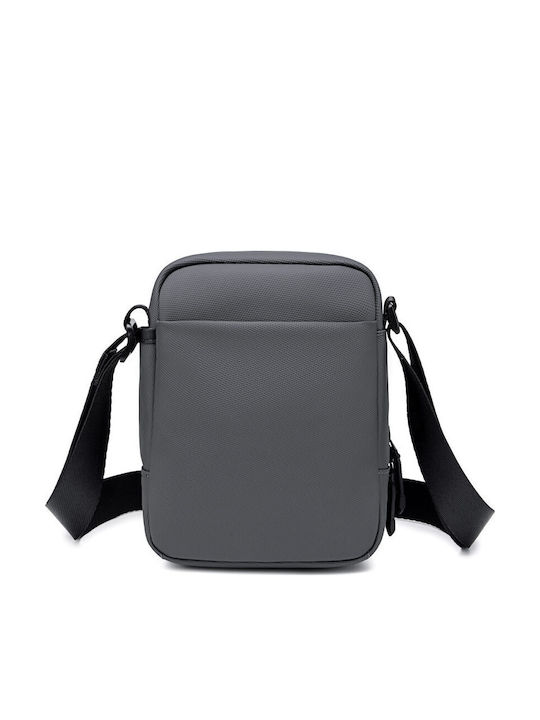 Herren Schulter / Crossbody Tasche Grau