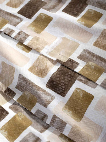 Peiraiki Patraiki Set Cearșafuri cu Elastic 160x200+35cm. Omega Glow Grey 4buc