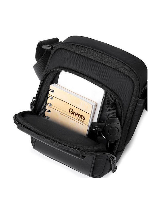 Herren Schulter / Crossbody Tasche Grau
