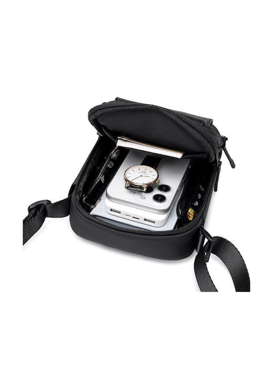 Herren Schulter / Crossbody Tasche Grau