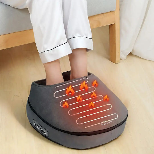 Media-Tech Συσκευή Μασάζ Shiatsu για τα Πόδια με Λειτουργία Θέρμανσης Γκρι