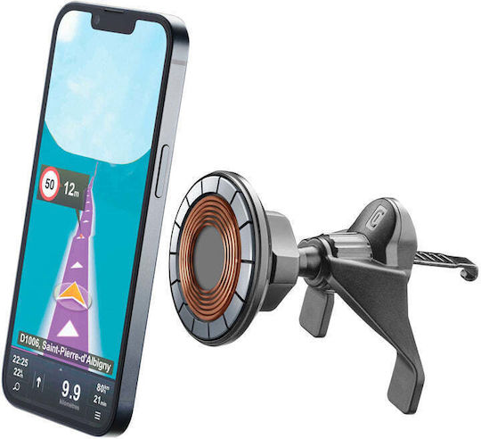 Cellular Line Car Mobile Mount with MagSafe Magnet Black
