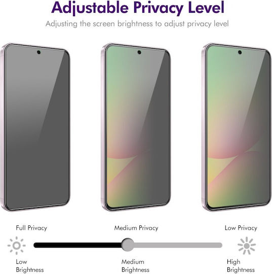Enkay Privacy Full Face Tempered Glass Μαύρο (Galaxy A57)