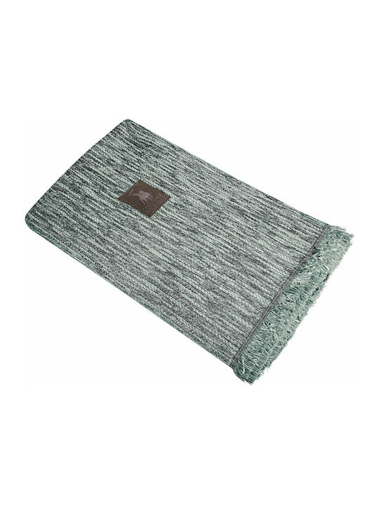 Greenwich Polo Club 2750 Ριχτάρι Διθέσιου Καναπέ Chenille 180x250εκ. Γκρί Ανοιχτό