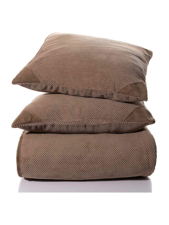 Silk Fashion 1715 Ριχτάρι Τριθέσιου Καναπέ Chenille 180x300εκ. Μπεζ 6978000000003