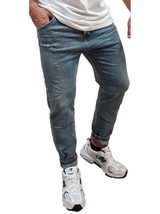 Cover Jeans Herren Jeanshose Elastischer Loose Fit Blau