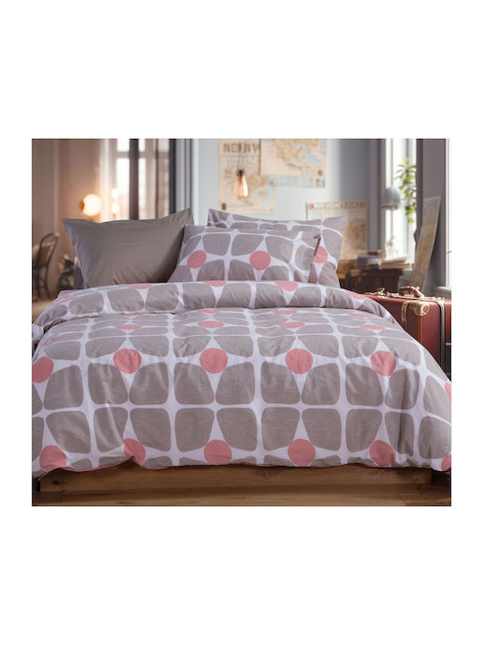 Nef-Nef Homeware Casual Σετ Σεντόνια King Size με Λάστιχο 180x200+35εκ. Casual Coreo Yellow (4τμχ)