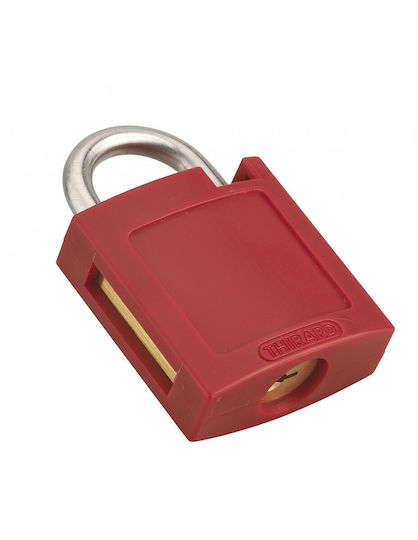 Plastic Padlock Cover Lockout Mach3 40 mm Red Thirard 00084714