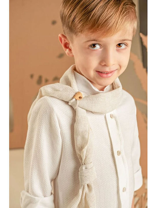 Baby Bloom Βαπτιστικό Κοστούμι για Αγόρι Μπεζ
