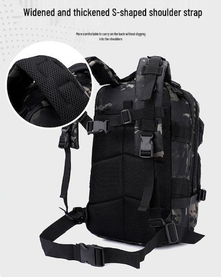 Militärrucksack Schwarz 30lt