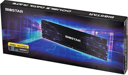 Biostar DDR4 με Module 1x8GB και Ταχύτητα 3200 για Desktop
