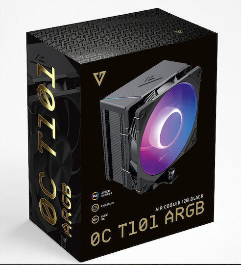 Modecom Volcano 0C T101 CPU Cooler for Socket AM4/AM5/1200/1700 with ARGB Lighting