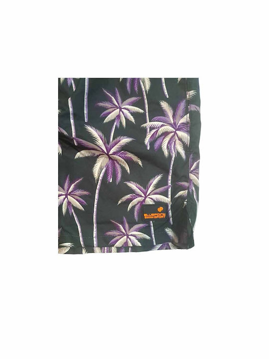 Ανδρικό Μαγιό Σορτς Μαύρο Floral
