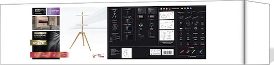 Jolly Line DTM-3270 TV Mount Floor up to 70" and 40kg Silver