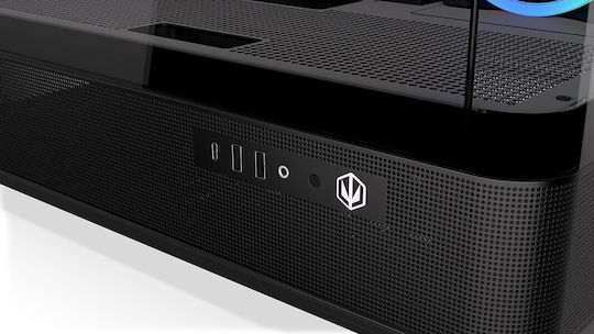 Endorfy Aquarius 8000 Corona Gaming Midi Tower Κουτί Υπολογιστή με Πλαϊνό Παράθυρο και ARGB Φωτισμό Μαύρο