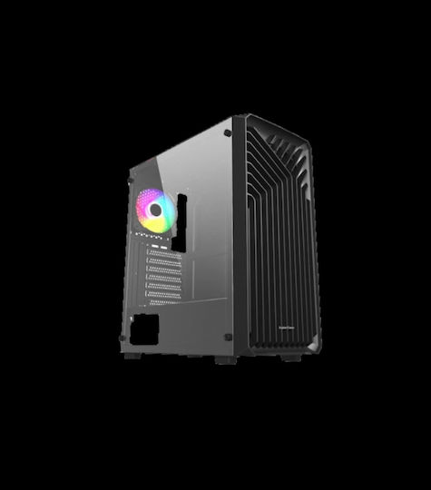 Supercase 15A Series Odin Gaming Midi Tower Κουτί Υπολογιστή με Πλαϊνό Παράθυρο Μαύρο