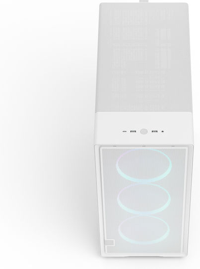 Fractal Design Epoch XL Gaming Full Tower Κουτί Υπολογιστή με Πλαϊνό Παράθυρο και RGB Φωτισμό Λευκό