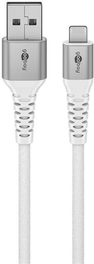 Goobay Braided USB-C to Lightning Cable 60W White 2m (74512)