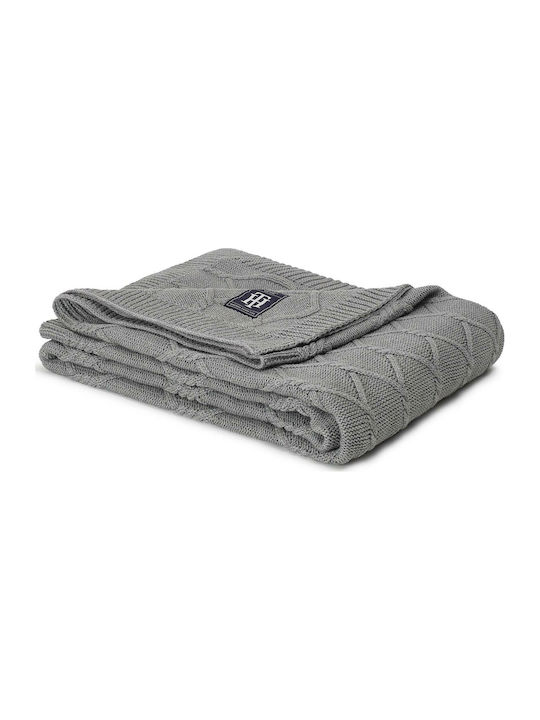 Tommy Hilfiger Twist Ριχτάρι Πολυθρόνας Ζακάρ 130x170εκ. Grey