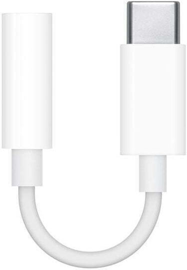 Apple Μετατροπέας USB-C / 3.5mm male σε USB-C / 3.5mm female 1τμχ AP-MW2Q3ZM/A