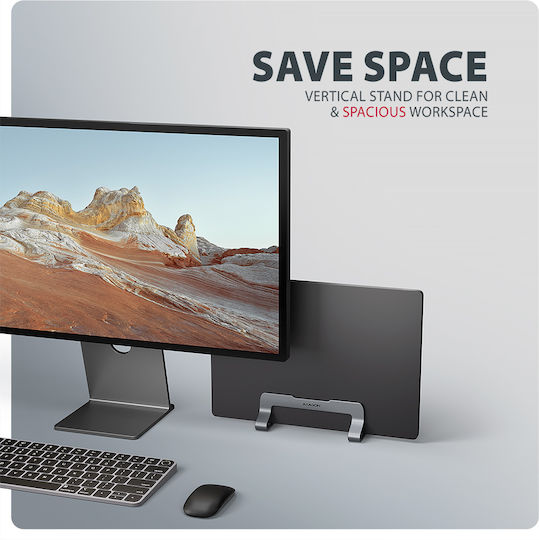 Axagon Axagon STND-VG Βάση Στήριξης για Laptop έως 17.3" Ασημί