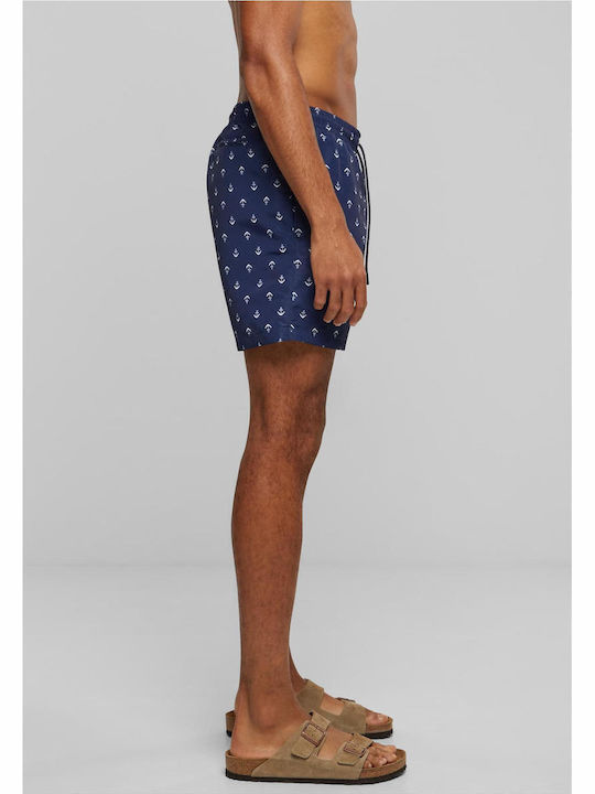 Herren-Bademode Kurze Hosen Anchor Navy mit Muster