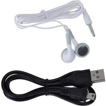 + Earphones MP3 Player (32GB) with LCD Screen Silver