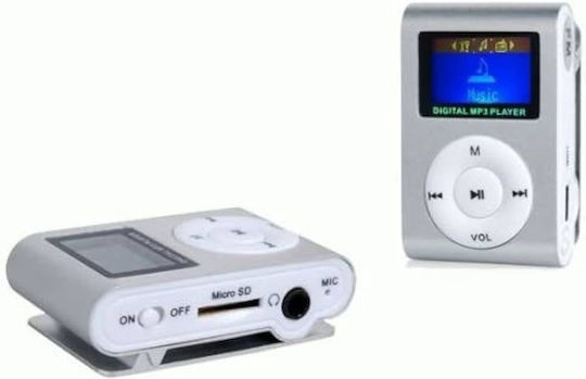 + Earphones MP3 Player (32GB) with LCD Screen Silver