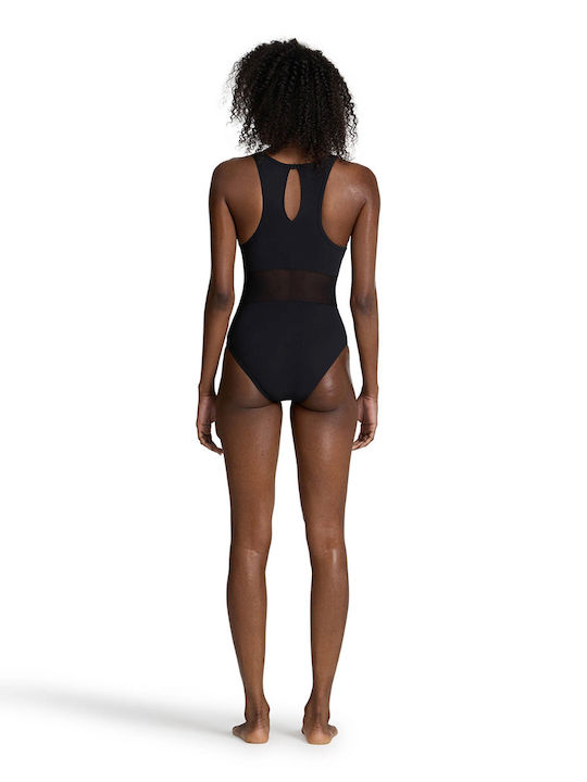 Back Αθλητικό Ολόσωμο Μαγιό Black