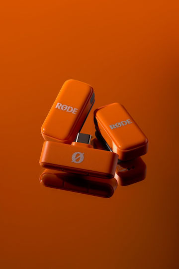 Rode Micro Σετ Μικρόφωνο USB Πέτου για Κινητό σε Πορτοκαλί Χρώμα